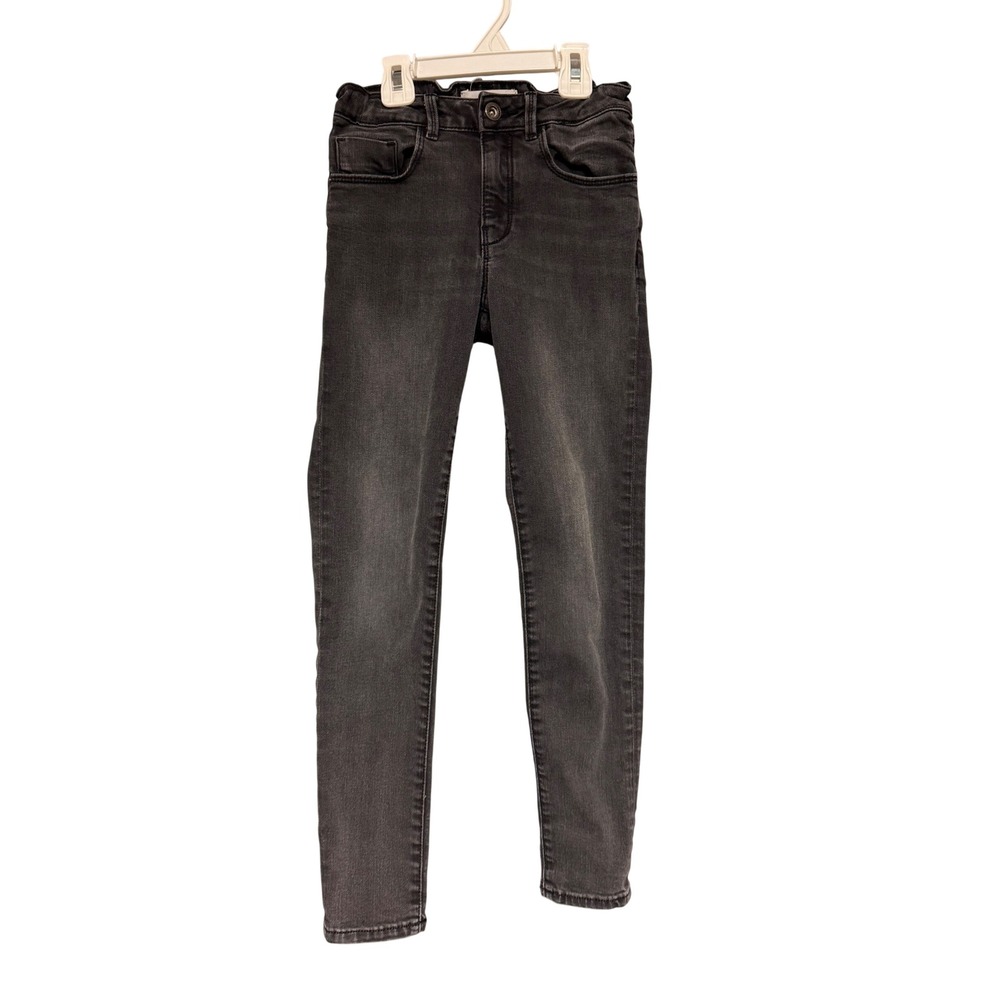 Zara Kids Denim Collection Faded Black Skinny Jeans Size 10 140cm Slim Fit